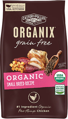Castor & Pollux ORGANIX Organic Small Breed Recipe Беззерновой сухой корм для собак