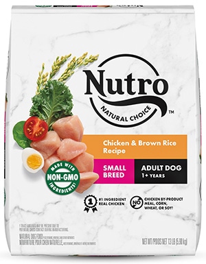 Nutro Natural Choice Сухой корм для взрослых собак мелких пород с курицей и коричневым рисом