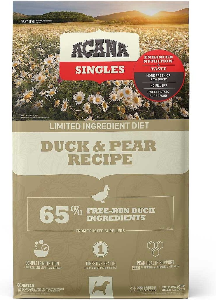 ACANA Singles Limited Ingredient Duck & Pear Беззерновой сухой корм для собак