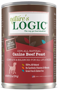Nature's Logic Canine Beef Feast беззерновой консервированный корм для собак