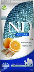 Farmina N&D Ocean Herring & Orange Medium & Maxi Adult беззерновой сухой корм для собак