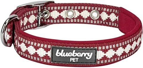 Светоотражающий ошейник для собак Blueberry Pet 3M Pattern из полиэстера