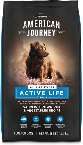 American Journey Active Life Formula Рецепт с лососем, коричневым рисом и овощами Сухой корм для собак