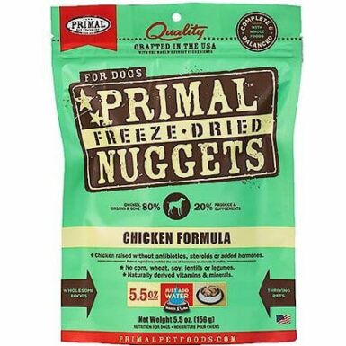 Primal Chicken Formula Nuggets Беззерновой сырой сублимированный корм для собак