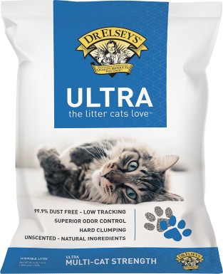 Наполнитель для кошачьих туалетов Dr. Elsey's Precious Cat Ultra Unscented с комковатой глиной