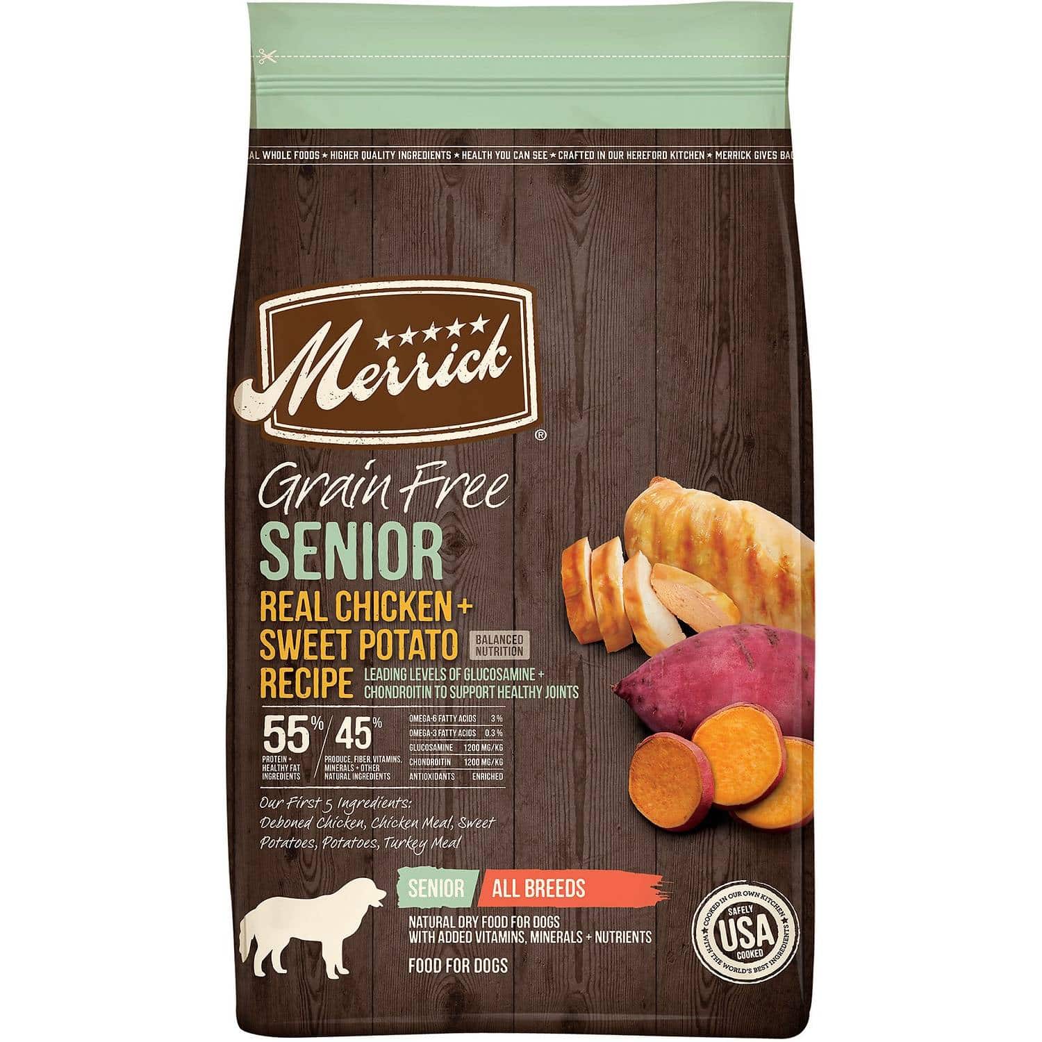 Merrick Grain-Free Senior сухой корм для собак (1)