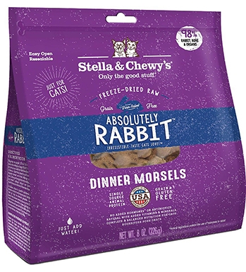 Stella & Chewy's Absolutely Rabbit Dinner Morsels Лиофилизированный сырой корм для кошек