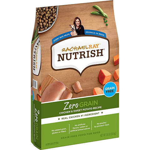 Rachael Ray Nutrish Zero Grain Natural Chicken & Sweet Potato Recipe Беззерновой сухой корм для собак