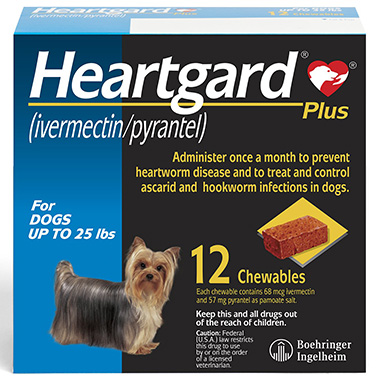 Жевательная резинка Heartgard Plus для собак