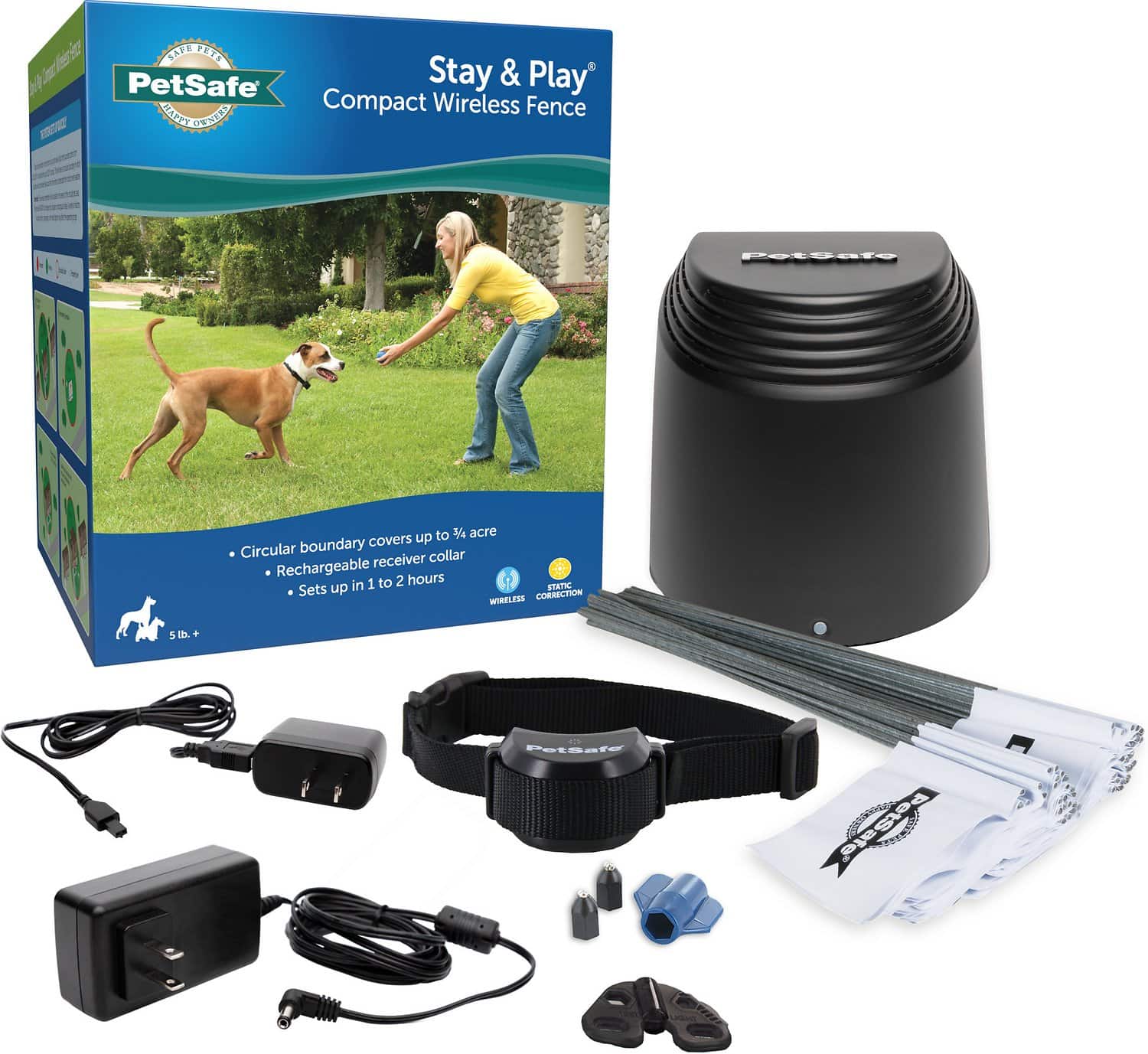 Компактный беспроводной забор PetSafe Stay & Play (1)