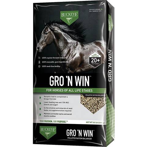 Buckeye Nutrition Gro 'N Win Гранулированный корм для лошадей