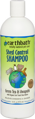 Earthbath Shed Control Зеленый чай и шампунь авапухи для собак и кошек