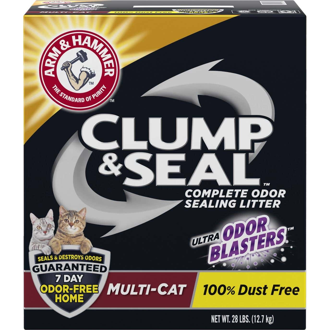 Arm & Hammer Multi-Cat Наполнитель для кошачьих туалетов Clump & Seal (1)