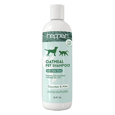 Шампунь для животных Hepper Colloidal Oatmeal (аромат алоэ и огурца)