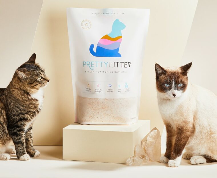 PrettyLitter_две кошки с мешком для мусора