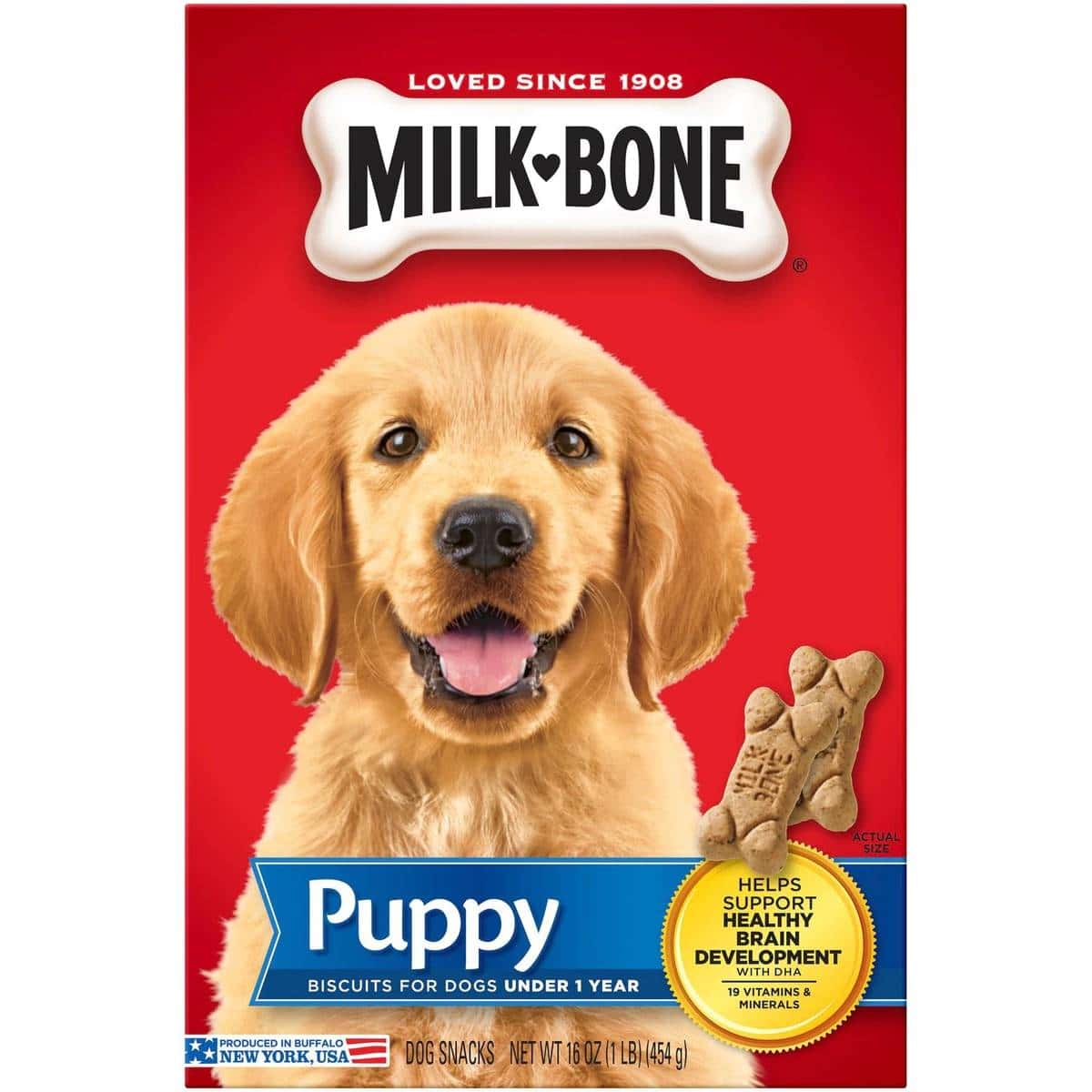 Оригинальное лакомство для собак Milk-Bone Puppy Biscuit