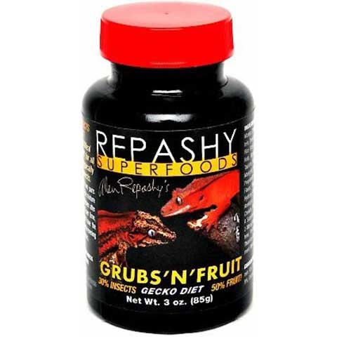 Repashy Superfoods Grubs 'N' Порошок для замены фруктовой еды Crested Gecko Food, бутылка на 3 унции