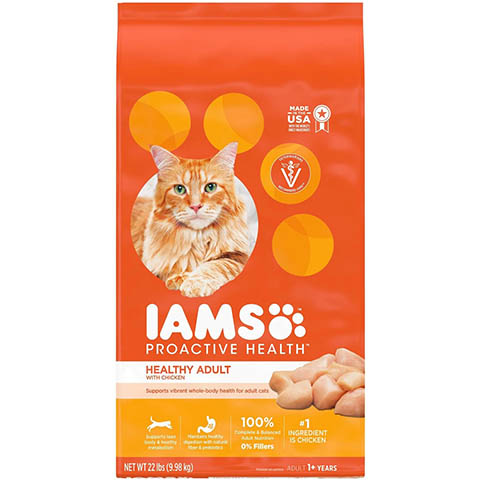 Оригинальный сухой корм для кошек Iams ProActive Health Healthy Adult с курицей